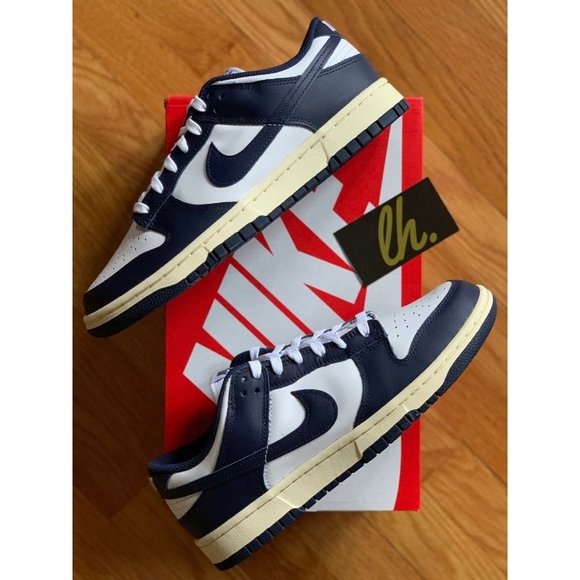 Sz 10 W Nike Dunk Low "Vintage Navy" - Picture 5 of 5